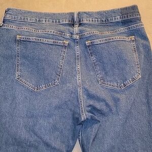 Abercrombie & Fitch Women's Mid Rise Boot Cut Blue Jeans